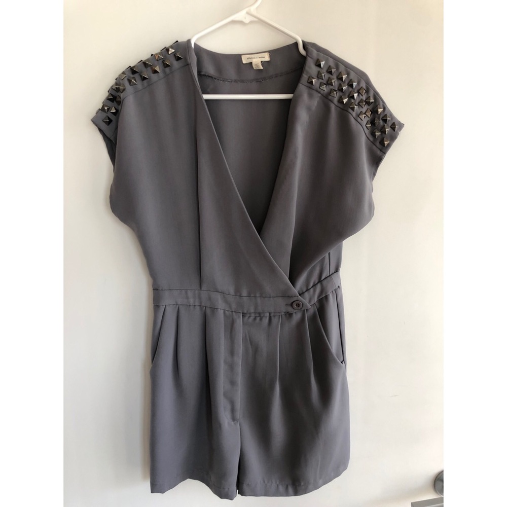 Silence + Noise Gray Romper